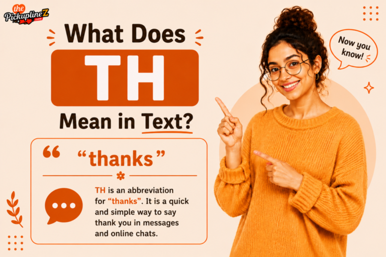 what does th mean in text