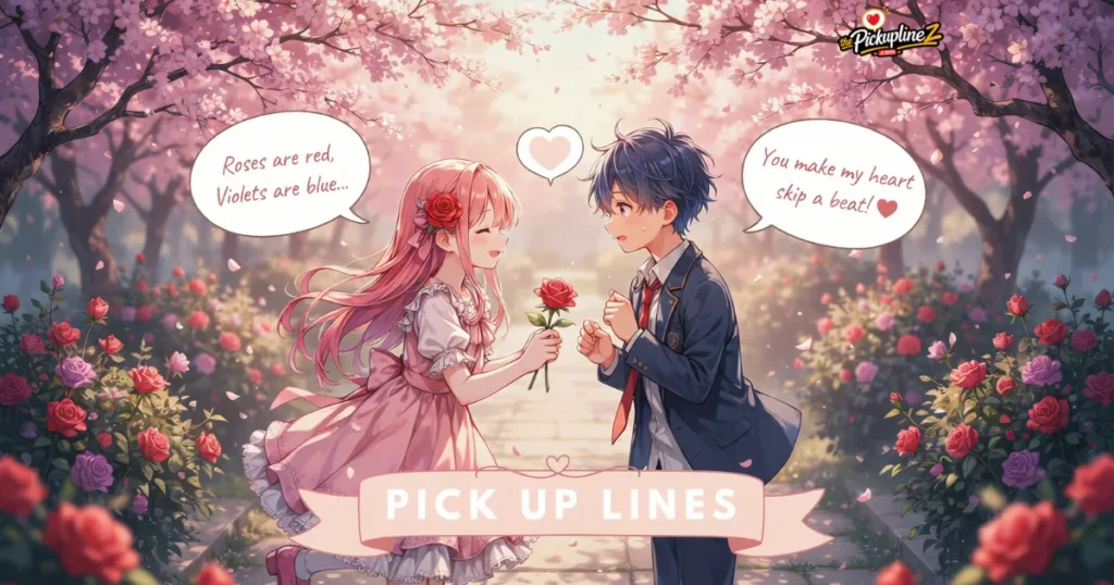 Cute Roses Are Red Pick Up Lines