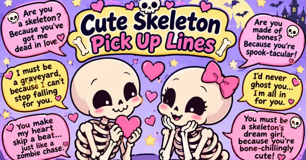 Cute Skeleton Pick Up Lines