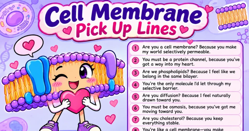 Funny Cell Membrane Pick Up Lines