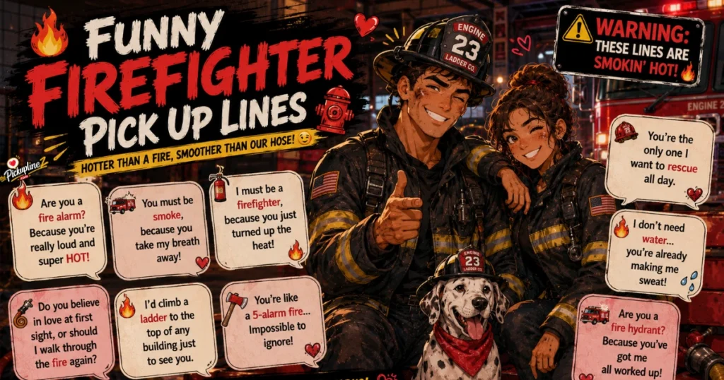 Funny Firefighter Pick Up Lines
