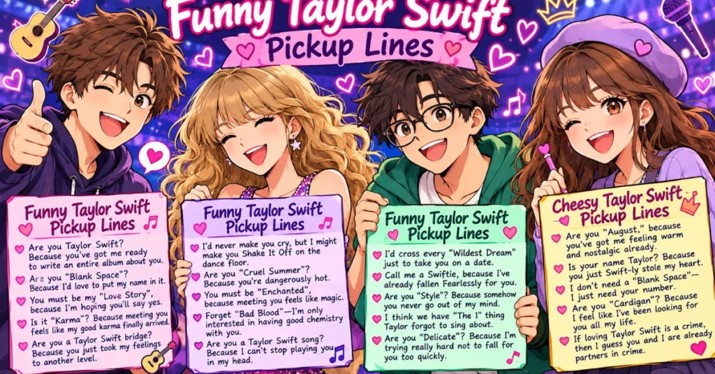 Funny Taylor Swift Pickup Lines