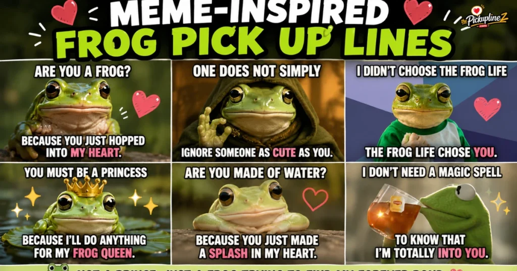 Frog Pick Up Lines