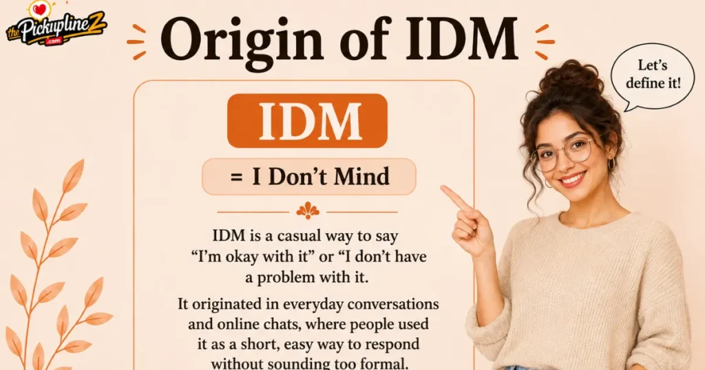 What Does IDM Mean in Text