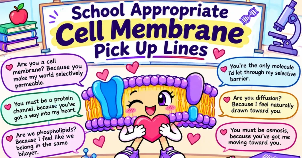 School Appropriate Cell Membrane Pick Up Lines