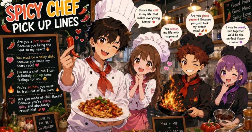Spicy Chef Pick Up Lines