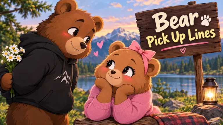 Bear Pick-Up Lines at Sunset