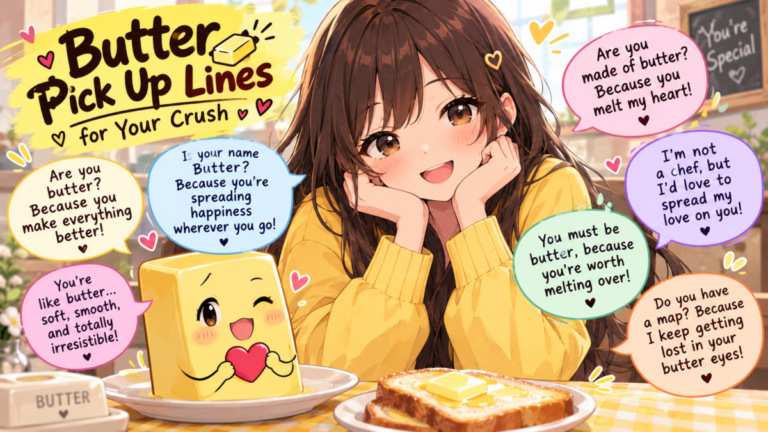 Butter Pick-Up Lines for Your Crush
