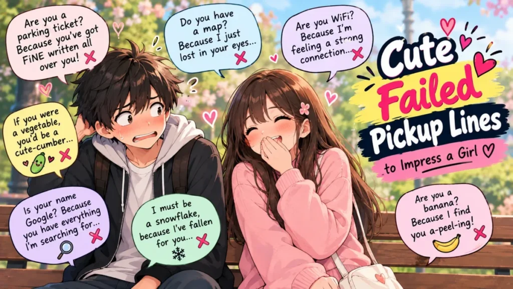 Cute Failed Pickup Lines to Impress a Girl