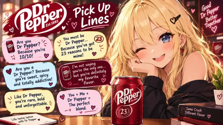 Dr Pepper Pickup Line