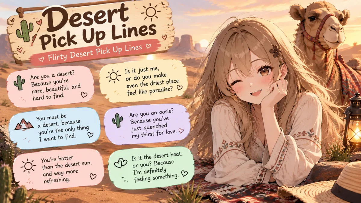 desert pickup lines