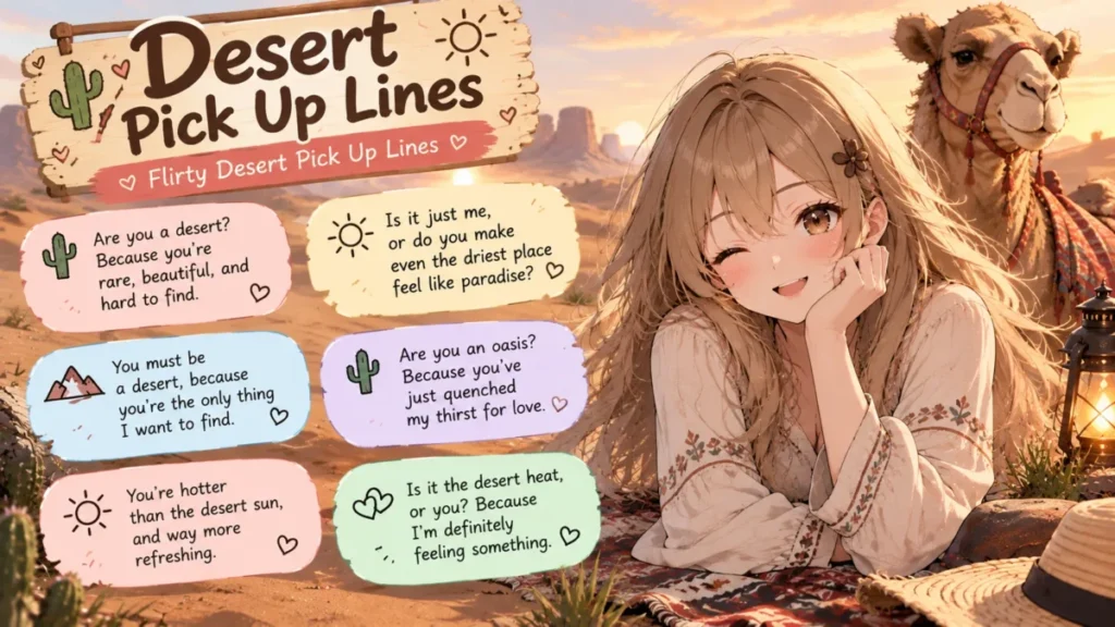 Flirty Desert Pick Up Lines