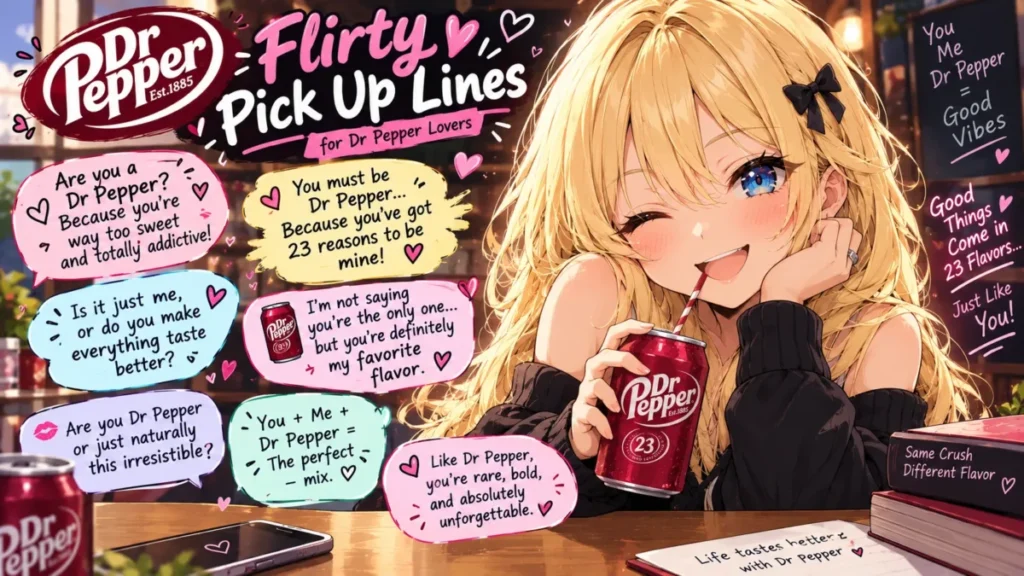Flirty Dr Pepper Pick Up Lines