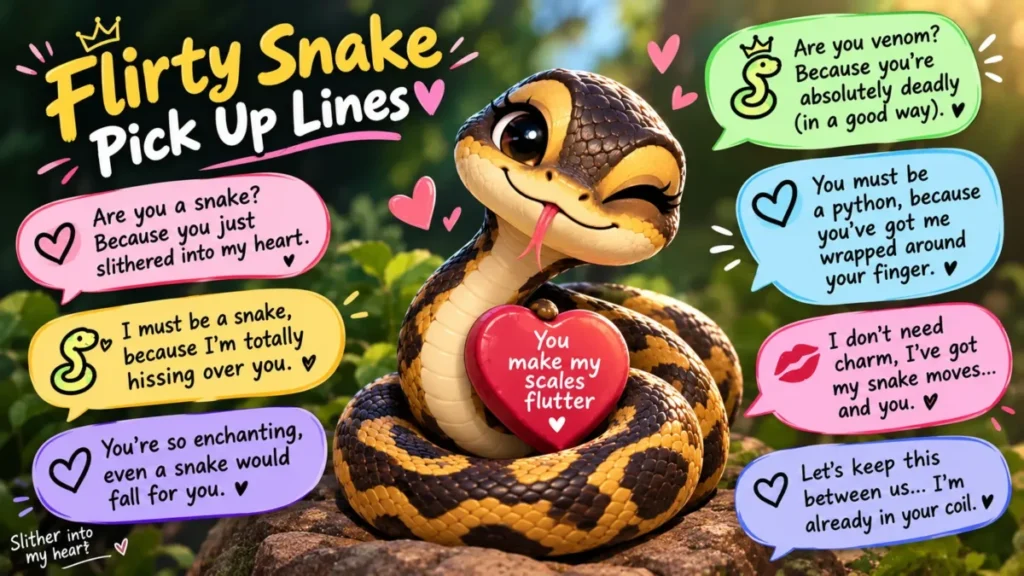 Flirty Snake Pick Up Lines