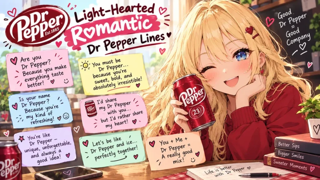 romantic Dr Pepper Pick Up Lines