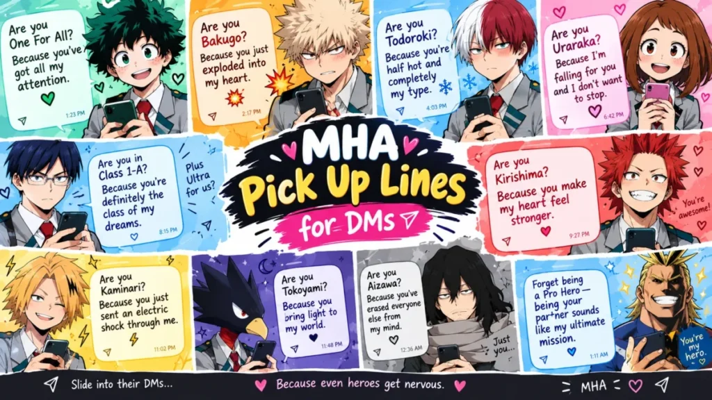 MHA Pick Up Lines for DMs