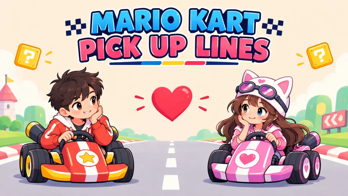 Mario Kart Pickup Lines