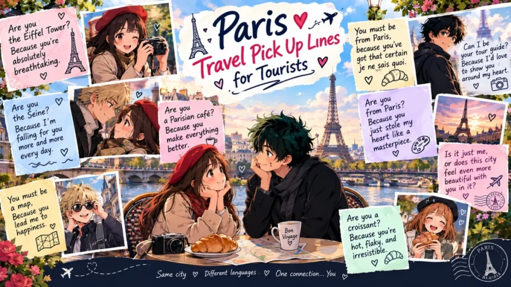 Paris Travel Pick Up Lines for Tourists