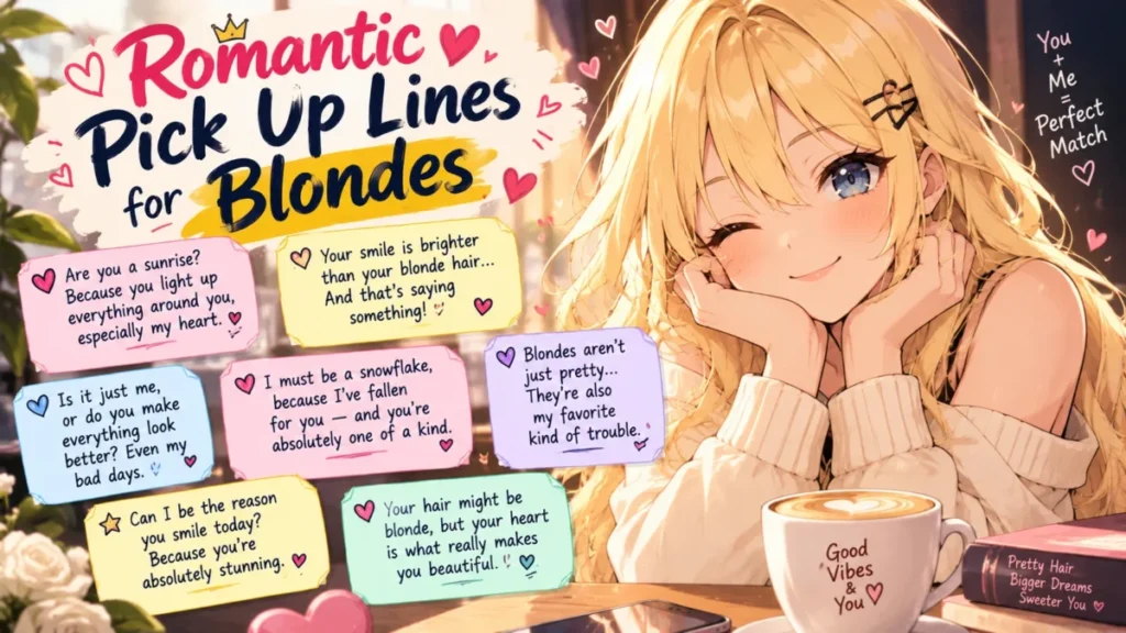 Romantic Pick Up Lines for Blondes