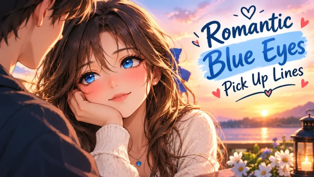 Romantic Blue Eyes Pick Up Lines for Dating Apps