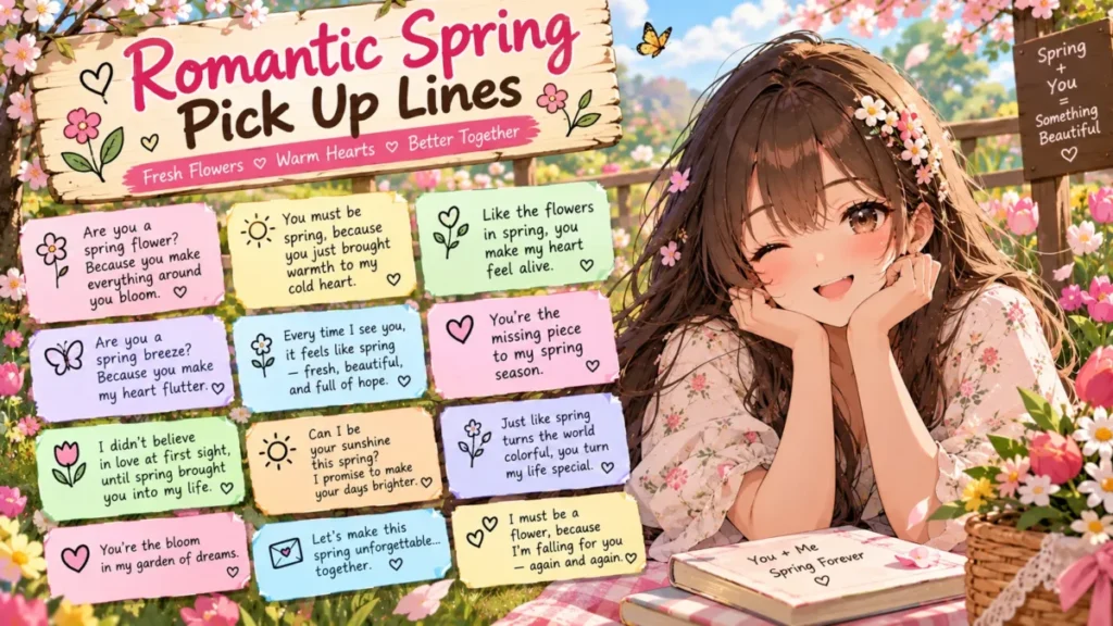 Romantic Spring Pick Up Lines