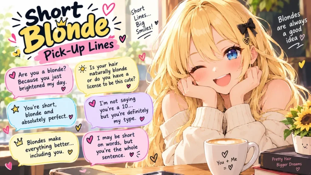 Short Blonde Pick-Up Lines
