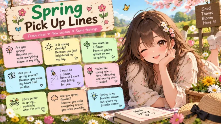 Springtime Pick-Up Lines