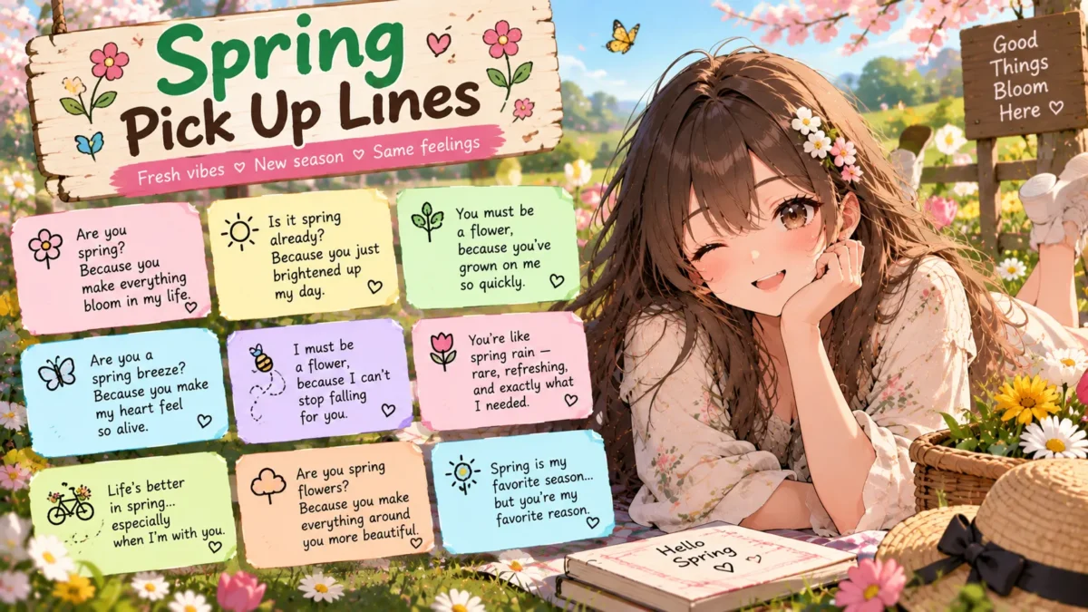 Springtime Pick-Up Lines