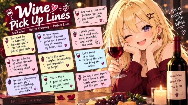 Wine Pick-Up Lines