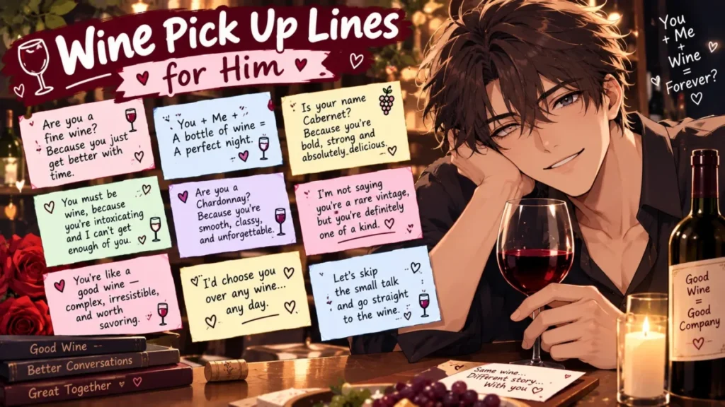 Wine Pick Up Lines for Him