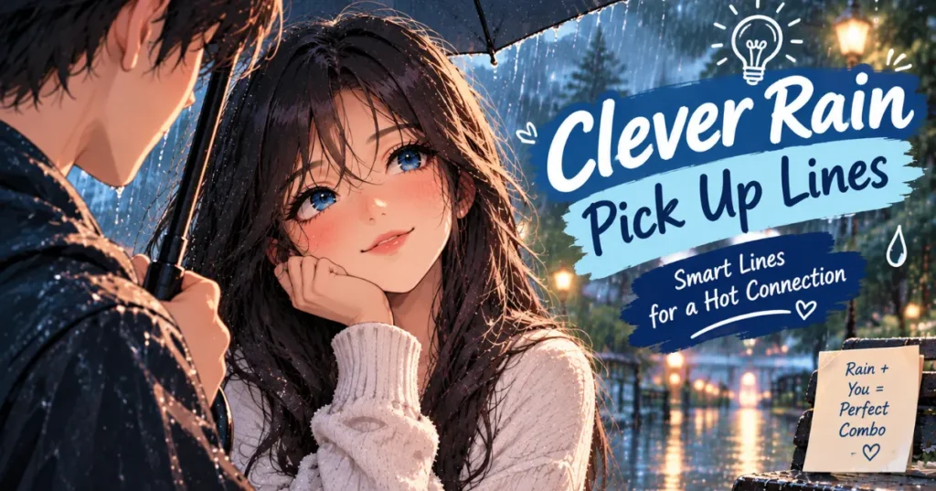 Clever Rain Pickup Lines 