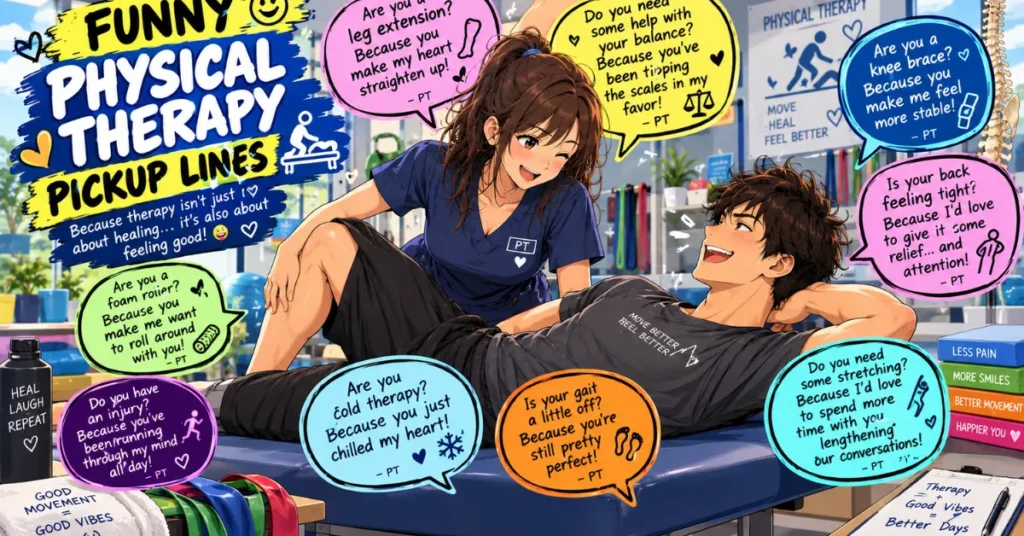 Funny Physical Therapy Pickup Lines