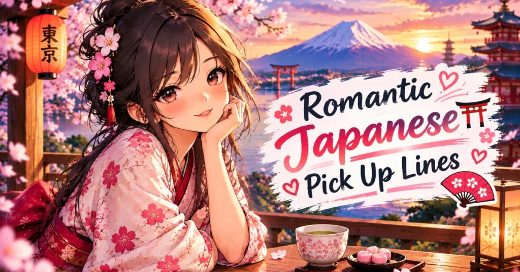 Light-Hearted Romantic Japan Pick Up Lines