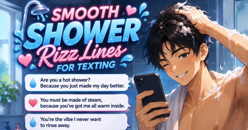 Smooth Shower Rizz Lines for Texting