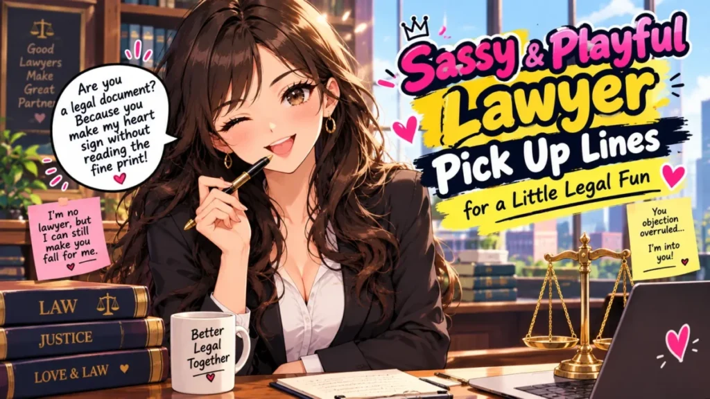 Sassy & Playful Lawyer Pick Up Lines