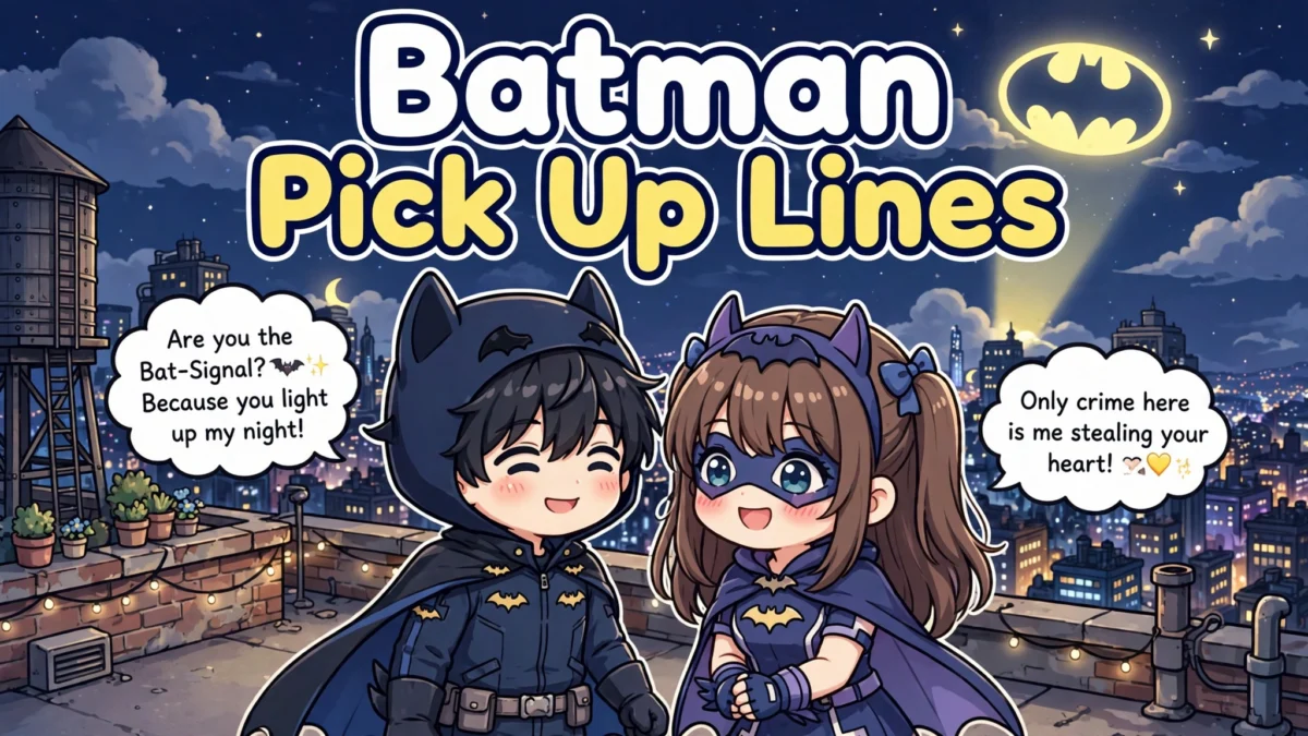 Batman Pick Up Lines