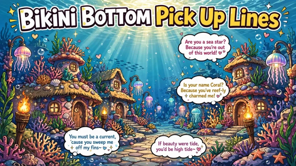 Bikini Bottom Pick Up Lines