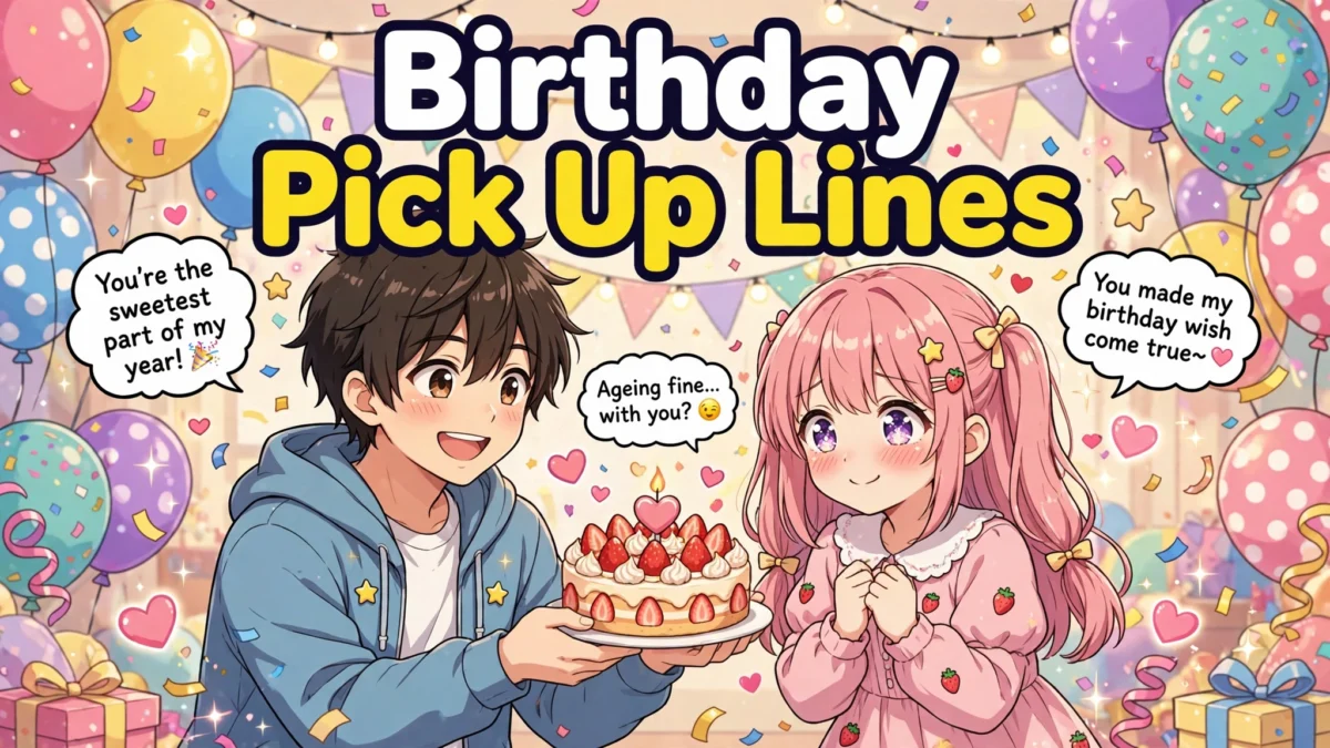 Birthday Pick Up Lines