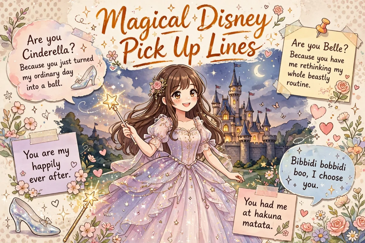 150+ Disney Pick Up Lines featured collage image