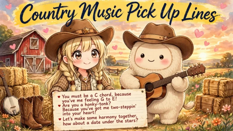 Country music pick up lines