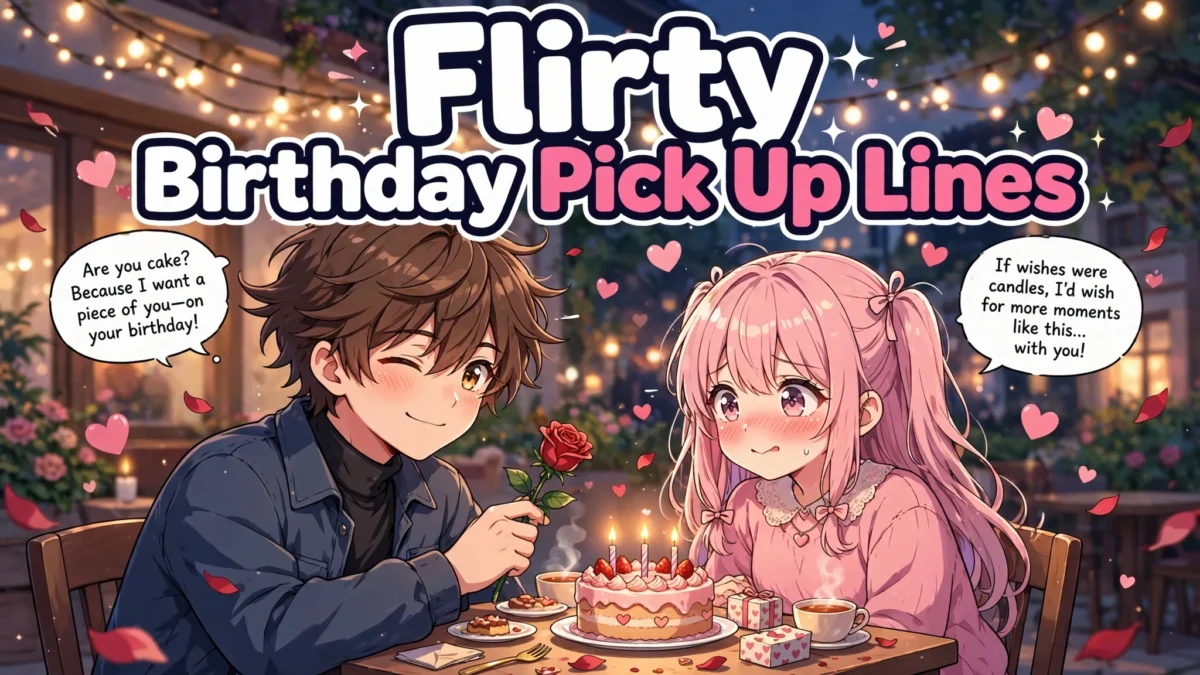 Flirty Birthday Pick Up Lines