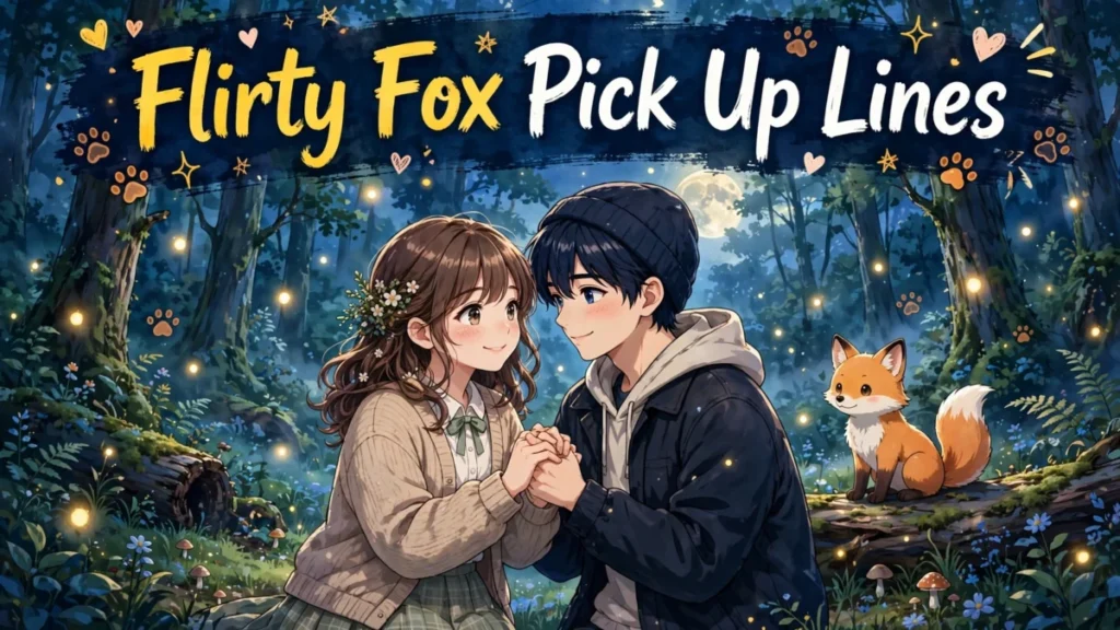 Flirty Fox Pick Up Lines for a Spark That Stays Wild
