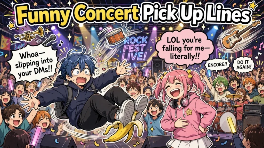 Funny Concert Pick Up Lines