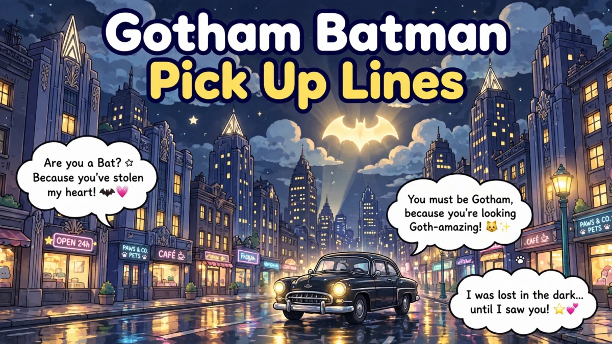 Gotham Batman Pick Up Lines