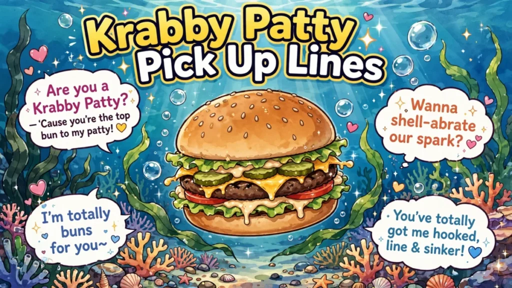 Krabby Patty Pick Up Lines