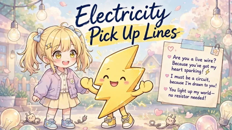 Electricity Pick Up Lines