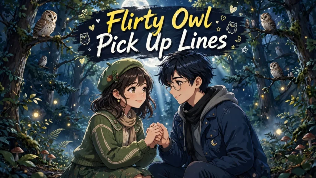 Flirty Owl Pick Up Lines Under a Moonlit Perch