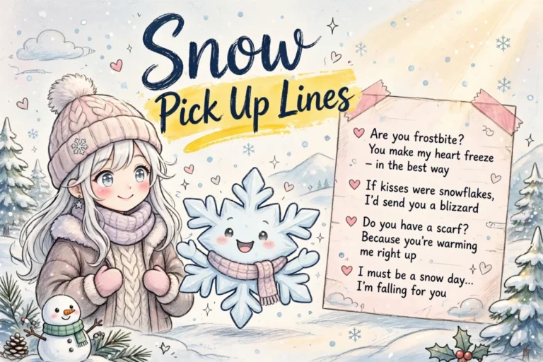 Snow Pick Up Lines